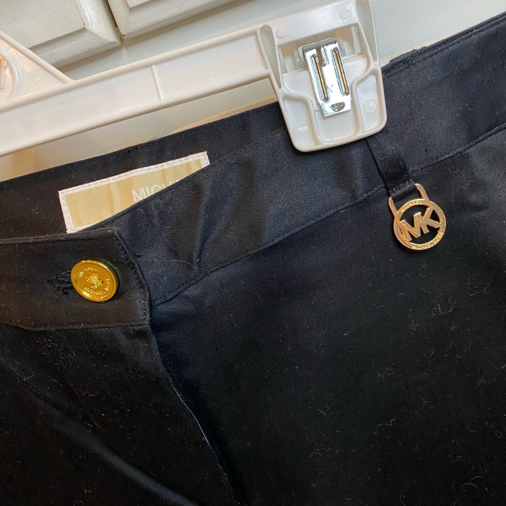 Michael By Michael Kors Basic Black Straight Leg … - image 3